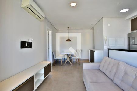 Sala de apartamento para alugar com 1 quarto, 47m² em Boqueirão, Santos