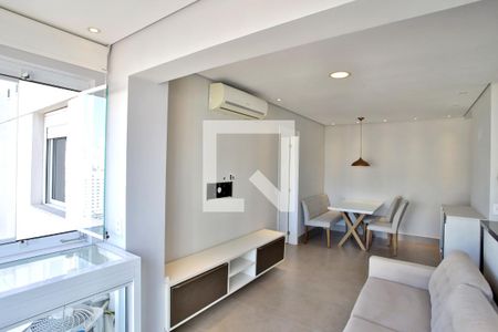 Sala de apartamento para alugar com 1 quarto, 47m² em Boqueirão, Santos