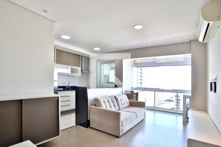 Sala de apartamento para alugar com 1 quarto, 47m² em Boqueirão, Santos