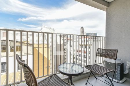 Varanda de kitnet/studio à venda com 1 quarto, 25m² em Santa Efigênia, São Paulo