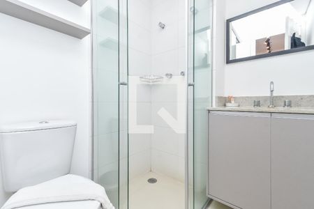 Banheiro de kitnet/studio à venda com 1 quarto, 25m² em Santa Efigênia, São Paulo