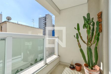 Varanda de apartamento para alugar com 1 quarto, 40m² em Vila Buarque, São Paulo