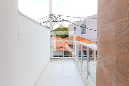 Varanda da Suite de apartamento para alugar com 2 quartos, 55m² em Vila Alto de Santo Andre, Santo André