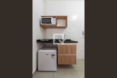 Kitnet - Cozinha de kitnet/studio para alugar com 1 quarto, 12m² em Vila Sao Pedro, Santo André