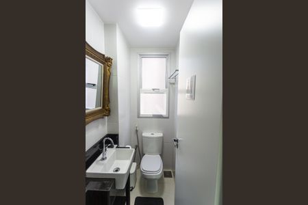 Lavabo da Sala de apartamento à venda com 1 quarto, 44m² em Funcionários, Belo Horizonte