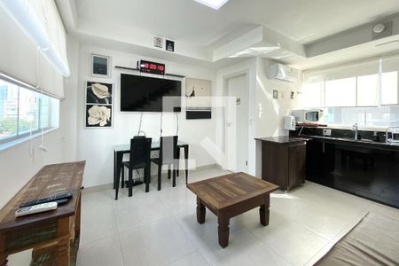 Sala de apartamento à venda com 1 quarto, 41m² em Funcionários, Belo Horizonte