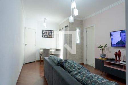 Sala de apartamento à venda com 2 quartos, 75m² em Vila Bastos, Santo André
