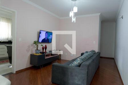 Sala de apartamento à venda com 2 quartos, 75m² em Vila Bastos, Santo André