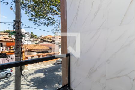 Varanda da Sala de apartamento à venda com 1 quarto, 27m² em Vila Isolina Mazzei, São Paulo