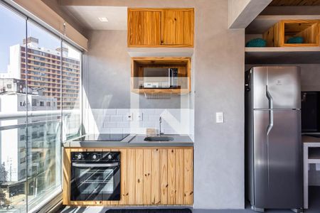 Cozinha de apartamento à venda com 1 quarto, 32m² em Pinheiros, São Paulo