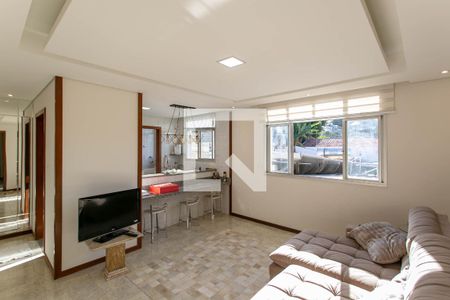 Sala de apartamento à venda com 2 quartos, 80m² em São José, Belo Horizonte