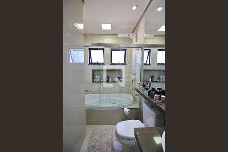 Banheiro do Quarto 1 - Suíte de casa de condomínio à venda com 3 quartos, 180m² em Assunção, São Bernardo do Campo