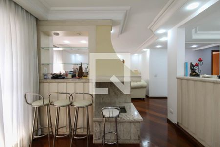 Sala - Lareira de apartamento à venda com 4 quartos, 220m² em Água Rasa, São Paulo