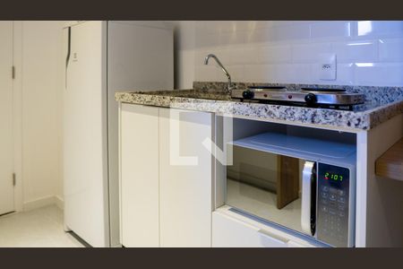 Cozina de kitnet/studio para alugar com 1 quarto, 17m² em República, São Paulo