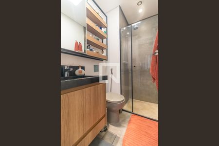 Banheiro de kitnet/studio à venda com 1 quarto, 39m² em Pinheiros, São Paulo