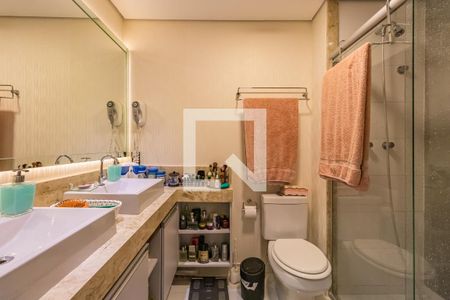 Banheiro da Suíte de apartamento à venda com 1 quarto, 50m² em Melville Empresarial Ii, Barueri