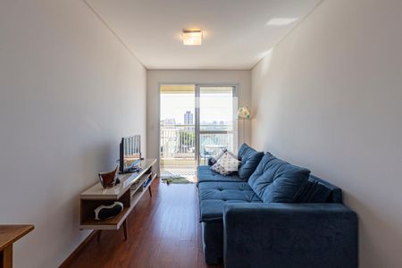 Sala de apartamento à venda com 3 quartos, 77m² em Vila Alzira, Santo André