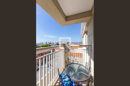 Varanda da Sala de apartamento à venda com 3 quartos, 77m² em Vila Alzira, Santo André