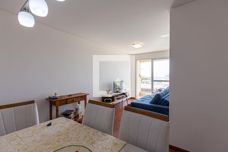 Sala de apartamento à venda com 3 quartos, 77m² em Vila Alzira, Santo André