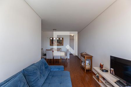 Sala de apartamento à venda com 3 quartos, 77m² em Vila Alzira, Santo André