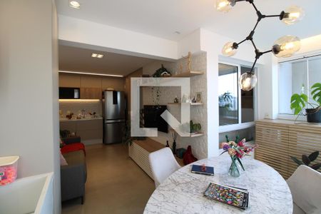 Varanda e sala  de apartamento à venda com 1 quarto, 36m² em Barra Funda, São Paulo