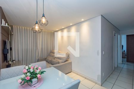 Sala de apartamento à venda com 2 quartos, 45m² em Caiçara, Belo Horizonte
