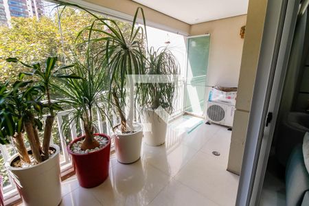Varanda da Sala de apartamento para alugar com 3 quartos, 119m² em Lar São Paulo, São Paulo