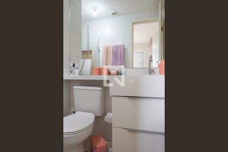 Banheiro da Suíte de apartamento à venda com 1 quarto, 32m² em Água Branca, São Paulo