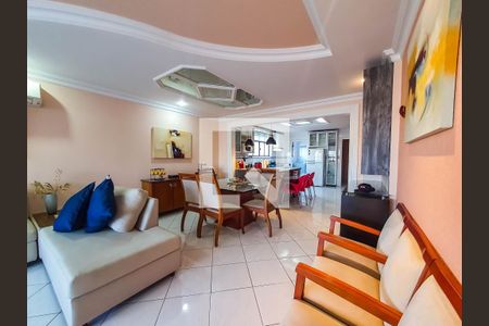 Sala de apartamento para alugar com 3 quartos, 150m² em Barra Funda, Guarujá