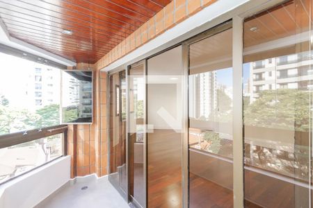 Varanda da Sala de apartamento para alugar com 4 quartos, 160m² em Brooklin, São Paulo