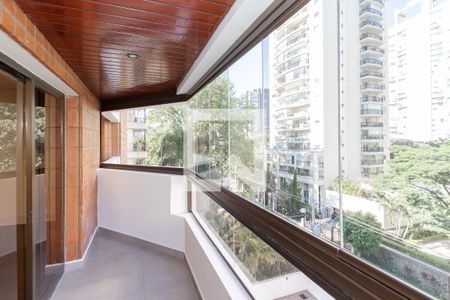 Varanda da Sala de apartamento para alugar com 4 quartos, 160m² em Brooklin, São Paulo