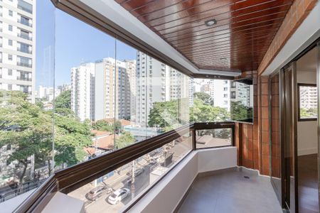 Varanda da Sala de apartamento para alugar com 4 quartos, 160m² em Brooklin, São Paulo