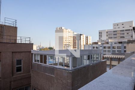 Studio para alugar com 42m², 1 quarto e sem vaga Studio para alugar com 42m², 1 quarto e sem vagaVista da Sacada