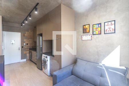Sala de estar de kitnet/studio à venda com 1 quarto, 36m² em Rudge Ramos, São Bernardo do Campo
