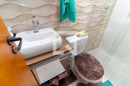 Casa de condomínio à venda com 72m², 2 quartos e 1 vagaBanheiro da Suíte 1