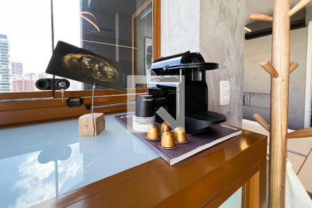 Sala/Quarto e Cozinha integrada de apartamento para alugar com 1 quarto, 28m² em Vila Nova Conceição, São Paulo