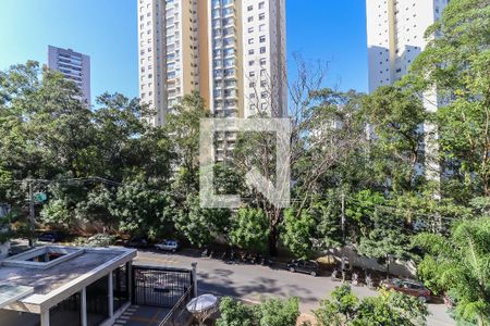 Vista da Varanda/ Sala de Jantar de apartamento para alugar com 1 quarto, 38m² em Vila Andrade, São Paulo