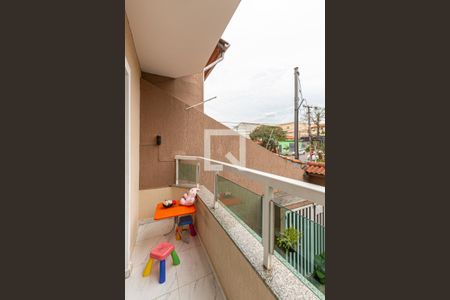 Varanda da Sala de apartamento à venda com 2 quartos, 78m² em Vila Pires, Santo André