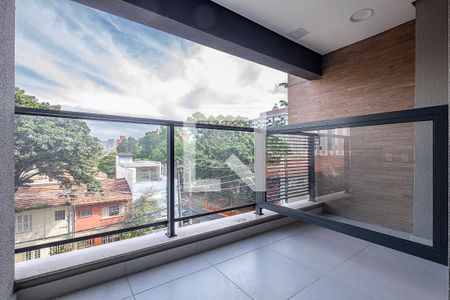 Studio - Varanda de kitnet/studio para alugar com 1 quarto, 27m² em Pinheiros, São Paulo