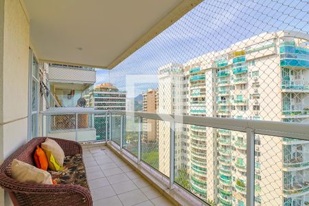 Varanda da Sala de apartamento para alugar com 2 quartos, 75m² em Barra da Tijuca, Rio de Janeiro