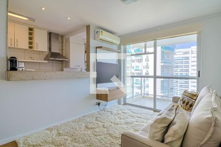 Sala de apartamento para alugar com 2 quartos, 75m² em Barra da Tijuca, Rio de Janeiro