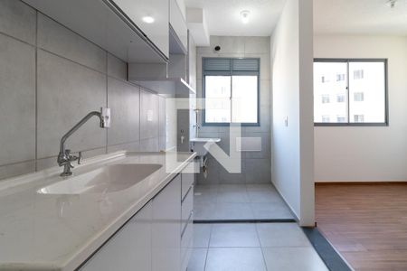 Cozinha de apartamento para alugar com 1 quarto, 30m² em Várzea da Barra Funda, São Paulo