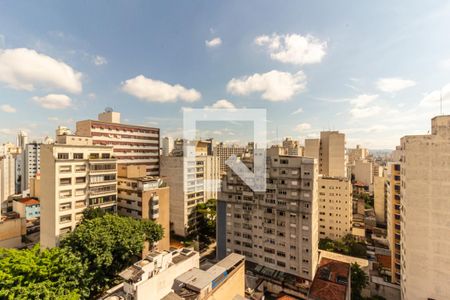 Varanda - Vista de kitnet/studio à venda com 1 quarto, 33m² em Consolação, São Paulo