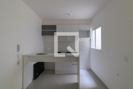 Sala e Cozinha de apartamento à venda com 1 quarto, 37m² em Vila Granada, São Paulo