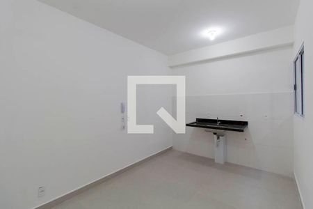 Sala e Cozinha Integrada  de apartamento à venda com 1 quarto, 37m² em Vila Granada, São Paulo