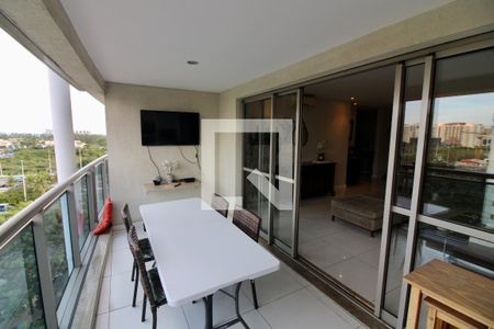 Varanda da Sala de apartamento à venda com 5 quartos, 206m² em Barra da Tijuca, Rio de Janeiro