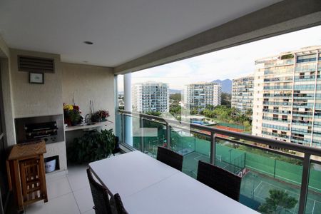 Varanda da Sala de apartamento à venda com 5 quartos, 206m² em Barra da Tijuca, Rio de Janeiro
