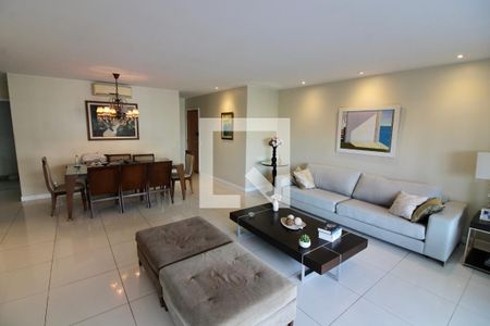Sala de apartamento à venda com 5 quartos, 206m² em Barra da Tijuca, Rio de Janeiro