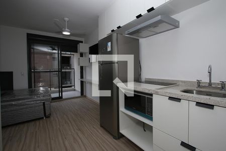 Studio - Quarto e Cozinha de kitnet/studio para alugar com 1 quarto, 26m² em Pinheiros, São Paulo