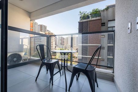 Studio - Varanda de kitnet/studio para alugar com 1 quarto, 26m² em Pinheiros, São Paulo